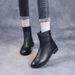 Leather Martin British Style 2024 Autumn Winter New Super Soft Fleece Lined Warm Stylish Versatile Slim Short Boots For_vogvips.com