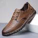 2024 New Men's Leather With Soft Cowhide Sole, Versatile Breathable British Style Business Casual Shoes_vogvips.com