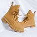 Men's Shoes High-top Martin Boots Men's Retro Tooling Shoes Thick-soled Big Yellow Boots_vogvips.com