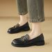 cameido Sheepskin British horsebit casual loafers, slip-on deep-mouth uniform single shoes for autumn 2024_vogvips.com