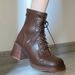 So Beautiful! High Quality! A Woman In Vintage Dr. Martens Boots That Accentuates Her Long Legs_vogvips.com