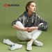 SUPERGA Italian Retro Faux Fur Patchwork White Dehn Shoes - Sporty, Versatile, Suitable For Couples, Canvas Shoes For Women_vogvips.com