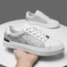Popular Cross-Border New Genuine Leather Versatile Sneakers For Spring And Summer, Men's Black White Shoes,_vogvips.com