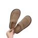 Soft Leather Bean Soft Sole Frosted, Casual And Fashionable, Single For Pregnant Women, One Foot Pedaling, Boken Le Fu_vogvips.com