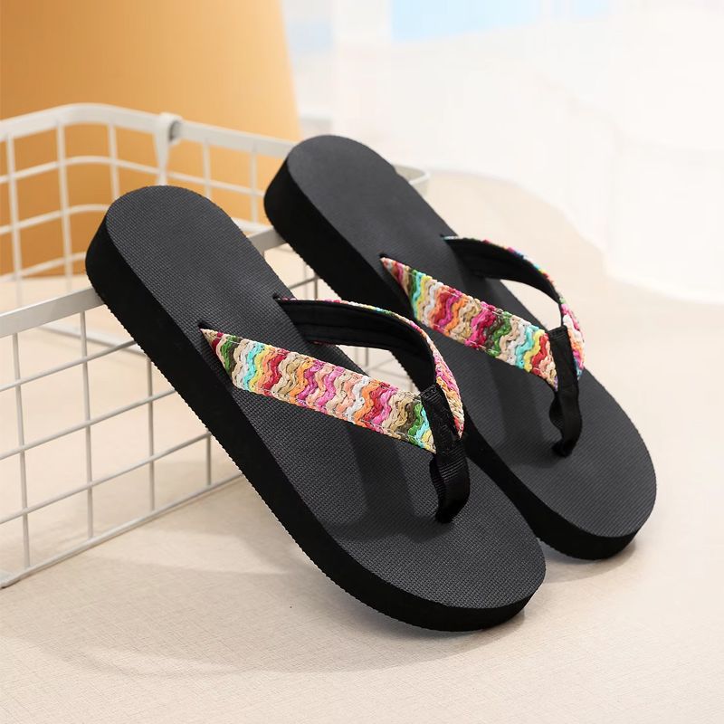 Summer Women Flip Flops Fashion Bohemian Female Beach Flip-Flops Casual Flat Ladies Slipper Comfortable Shoes Indoor House Slide_vogvips.com