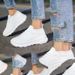 2025 Large Size New Sock Shoes Sports Casual Shoes Thick Sole Student Fashion Slip-On Flyknit Sneakers_vogvips.com