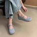 French Suede Round Toe Mary Jane Spring New Fairy Style Shallow Mouth Ballet Flats Women Flat Shoes_vogvips.com