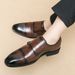 Business Double Buckle Monk Black Formal Professional Leather Office Men's Wedding Shoes_vogvips.com