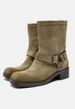 2024ZV Spring New Women's Shoes Suede Motorcycle Style Trendy Square Toe Ankle Boots_vogvips.com