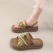 National Style Slippers Women's Thick-soled Non-slip Outer Wear Sandals With Soft Soles And Skirts, And Two Roman Sandals._vogvips.com