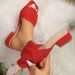 Cross-border Cross-strap Mid-heel For Women, Large Size, 2025 Summer New Style, Fly-knit Foreign Trade Fashion Slip-on_vogvips.com