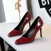 8317 High-End Banquet Pointed Toe High Heels Simple Patent Leather Shiny Single Fashion Shallow Mouth Elegant Women's_vogvips.com
