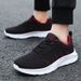 Euro Step Spring And Summer Black Casual Men's Student Mesh Breathable Running Soft Sole Sports Deodorant Travel Shoes Lightweight_vogvips.com