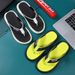 Herringbone For Summer Casual Wear, Trendy Brand Anti Slip Thick Soled EVA Midsole Clip Feet, Beach Men's Sandals And_vogvips.com