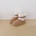 2025 Thick-soled Belt Suede Snow Boots Women's Large Size Cotton Boots Cowhide Knitted Wool Plush Versatile Shoes_vogvips.com