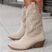 Women's Fashion Round Toe Low-Cut Suede Boots With Mid Heel & Side Zipper - Soft Rubber Sole For Winter Comfort Suede Low Cut Women's Boots Trendy_vogvips.com