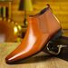 Shoes Cross Border Supply Of Large Size 2026 Spring And Autumn Small Square Head Formal Chelsea Boots High Top Leather Boots_vogvips.com