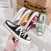Spring/Summer New Ins Trendy Half Drag Canvas Shoes For Women, Hong Kong Flavor Lazy Student Korean Edition, Single_vogvips.com