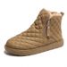 Women's Winter Fleece-Lined Loafers 2025 New Anti-Slip Thick-Soled Snow Short Boots Warm Cotton Shoes RM882_vogvips.com