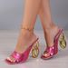 2025 Summer New Style Easy-to-Match Square-Toed European American High-Heeled Shoes Women, Elegant And Sexy With Unique_vogvips.com