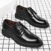 Autumn Winter Low-top Business Formal Height-increasing Men 8cm Leather British Style Fleece-lined Pointed Toe Shoes_vogvips.com