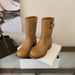 125-3~Chunky Heel French Retro Western Cowboy Ankle Boots For Women, New Fall 2026 Collection_vogvips.com