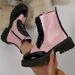 Winter Women's Color Block Short Boots British Style Plus Size Platform Martin Boots European And American Style In Stock_vogvips.com