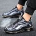 Men's plus Size Running Shoes Breathable Leather Upper Shock Absorbing Casual Style Height Increasing Versatile Shoes for Teenagers And Students_vogvips.com