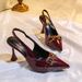 Metal Buckle Sandals, Sexy Pointed-toe High Heels, Women's 2026 Thin Heel High Heels_vogvips.com