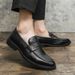 Euro Step Plus Size New Loafers Fashion Men's Slip-On Casual Trendy One-Push Lazy Leather Shoes_vogvips.com