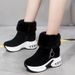 Women's Shoes Winter Snow Boots With Faux Fur Lining, Slip-Resistant Rubber Sole, Round Toe, And Side Zipper For Warmth And Comfort_vogvips.com