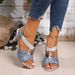 Women’s Shoes Kitten Heel Large Size Women's Sandals Metal Buckle Decoration Fashion High Heel Sandals Women_vogvips.com
