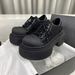 SMFK Derby Cross Pattern Wilderness Big Head Low Top Mustang Boots Thick Sole RIDER British Style Versatile Casual Shoes_vogvips.com