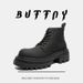 Mid-top Platform Men's Boots Mid-top Matte Heightening Martin Boots Chelsea Boots_vogvips.com