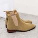 New Fashion Brown Retro Frosted Chelsea Boots Men's Pointed Toe Retro Boots British Men's Boots Short Boots Leather Boots_vogvips.com