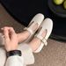 Cameido Women's Retro T - Strap Mary Janes Soft Sole And Upper Spring Casual Flat Granny Shoes_vogvips.com