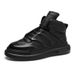 European Warm Series Men's Genuine Martin Boots With Air Cushion, Fleece-Lined High-Top Short Boots, British Style Thick-Soled Mid-Top_vogvips.com