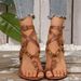2025 Summer New European And American Style Cross-Strap Flat With Metal Ring Buckle Fashionable Plus Size Sandals_vogvips.com