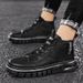High Top Martin Men's Boots 2023 Autumn And Winter New Trend British Style Black Increase Locomotive Tooling Fashion_vogvips.com