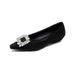 Gentle Pointed Single Shoes Fairy Wind Water Diamond Shallow Mouth Beanie Shoes Soft Sole_vogvips.com