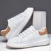 Invisible Height Increase White Shoes Men And Women Couple Platform Men's Board Shoes Men's Casual Shoes Sports Shoes_vogvips.com
