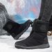Winter Outdoor Waterproof, Anti Slip, Warm Cotton Shoes, Snow Boots, Couple Style, Mid Length Casual Cotton Boots_vogvips.com