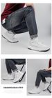 Black And White Panda Men's Shoes Breathable Heightening Thick Baseplate Shoes Men's Sports And Leisure White Shoes_vogvips.com