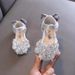 Rhinestones Soft Soled Girls' Sandals Princess Shoes Children's Shoes Spring Leather Shoes For Girls_vogvips.com