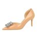 638-AK59 European And American Style Fashionable Sparkling Rhinestone High-heeled Shoes, Stiletto Heel, Patent Leather,_vogvips.com