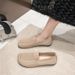Summer 2025 New Breathable Mesh Hollow With Soft Bottom And Anti Slip One Step Shoes, Mom Sandals, Women's Single Shoes_vogvips.com