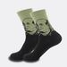 Men's trend mid-tube stockings stockings high tube personality figures oil painting sports cotton socks_vogvips.com
