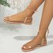 Clear Strappy Beach Resort Casual Flat Sandals For Women_vogvips.com