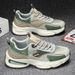 New Spring And Summer Breathable Mesh Men's Sports Shoes, Trendy Versatile Thick-soled Non-slip Casual Dad Shoes_vogvips.com