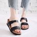 Women's Cork Wedge Sandals - Slip-On Platform Flip Flops With Non-Slip Sole For Beach, Pool & Casual Wear (Black Floral/White/Black)_vogvips.com